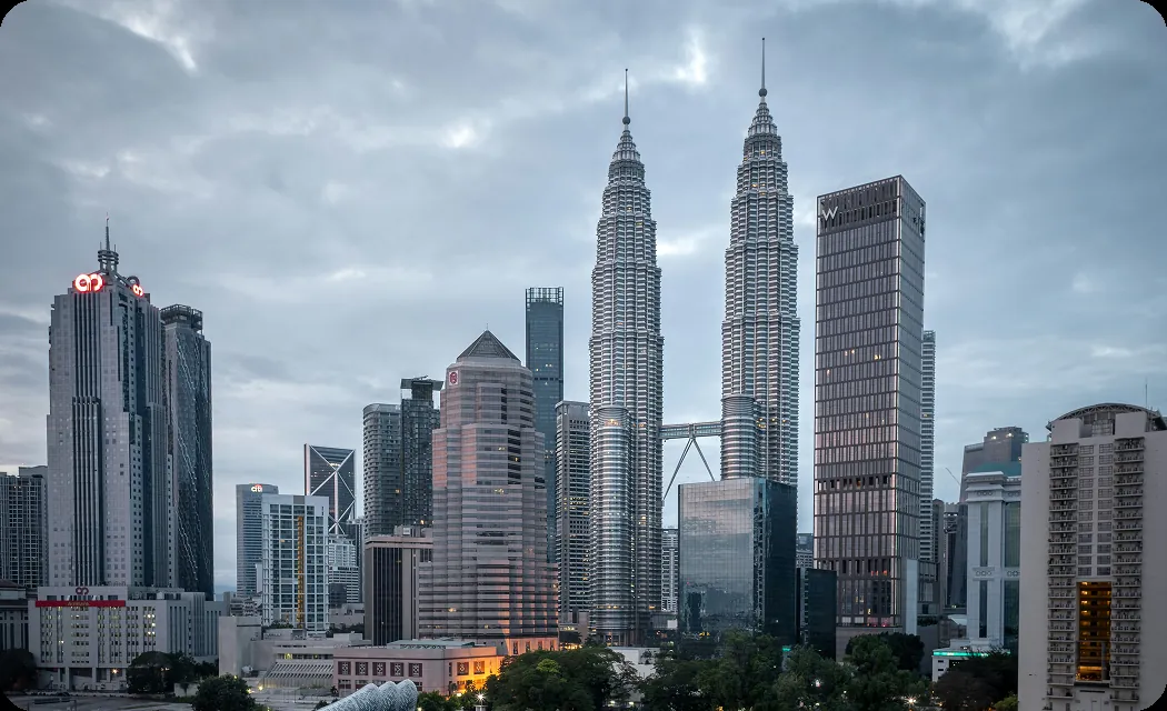 Kuala Lumpur skyline with the Petronas Towers