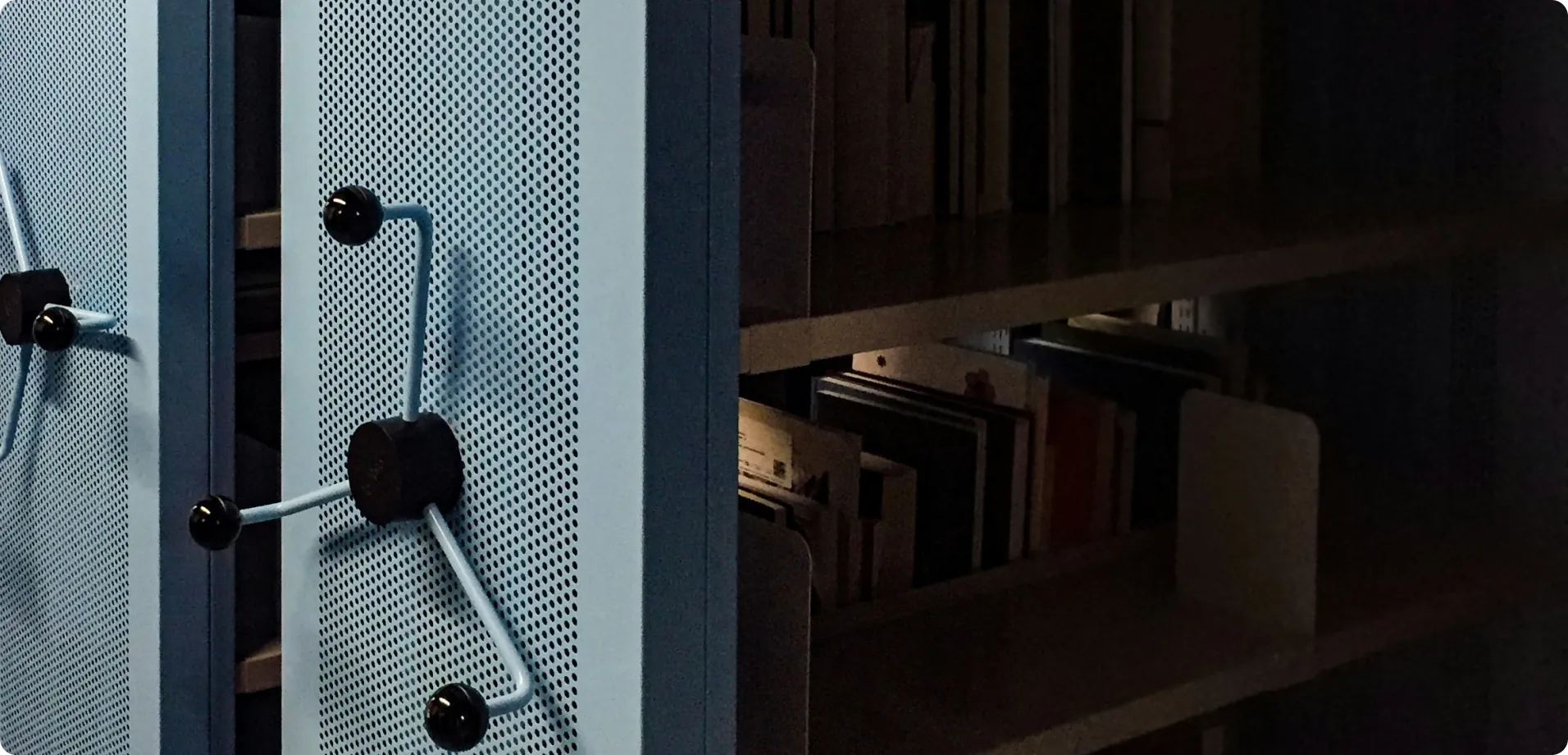 Secure document storage cabinets